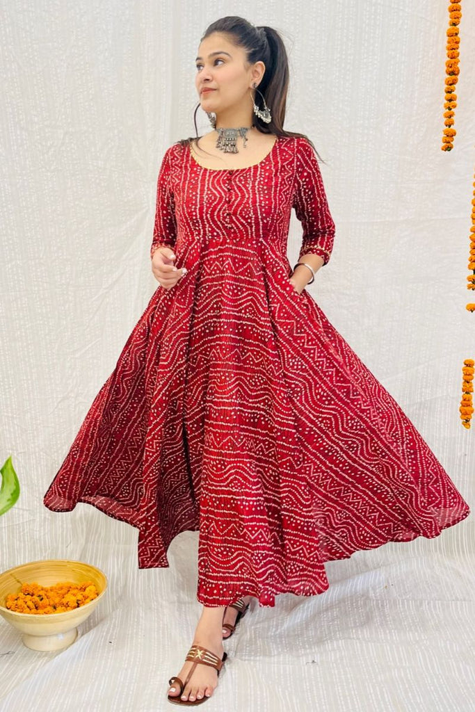 Buy plain gown kurti under 500 in India @ Limeroad