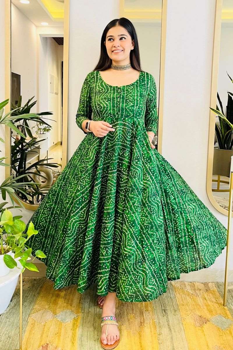 Festival Wear Designer Light Green Heavy Fancy Embroidery Work Long Gown   Ethnicroop
